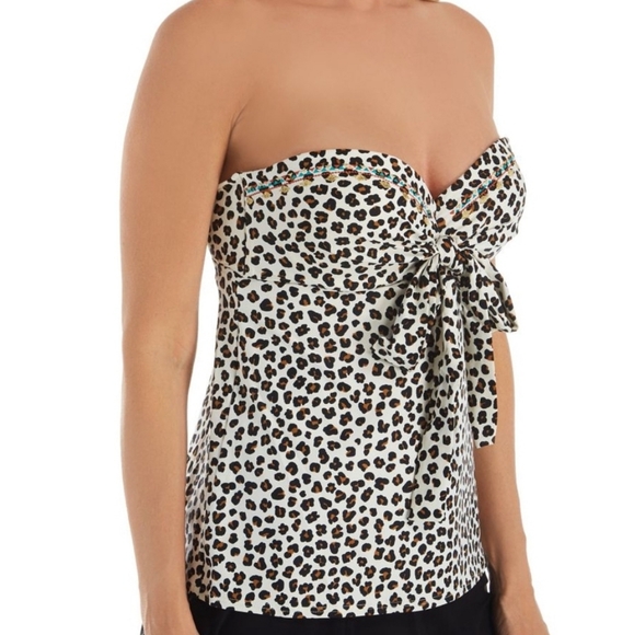 🌺 SOLD 🌺 Coco Reef Cheetah 5 Way Tankini 36/38C - Picture 1 of 6